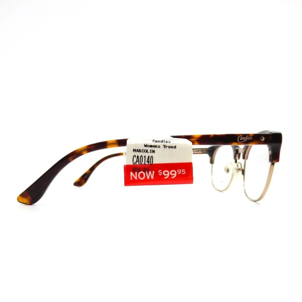 Candie's CA0140 066 Red Tortoise Round Horn Rim eyeglasses Frames 48-20-135